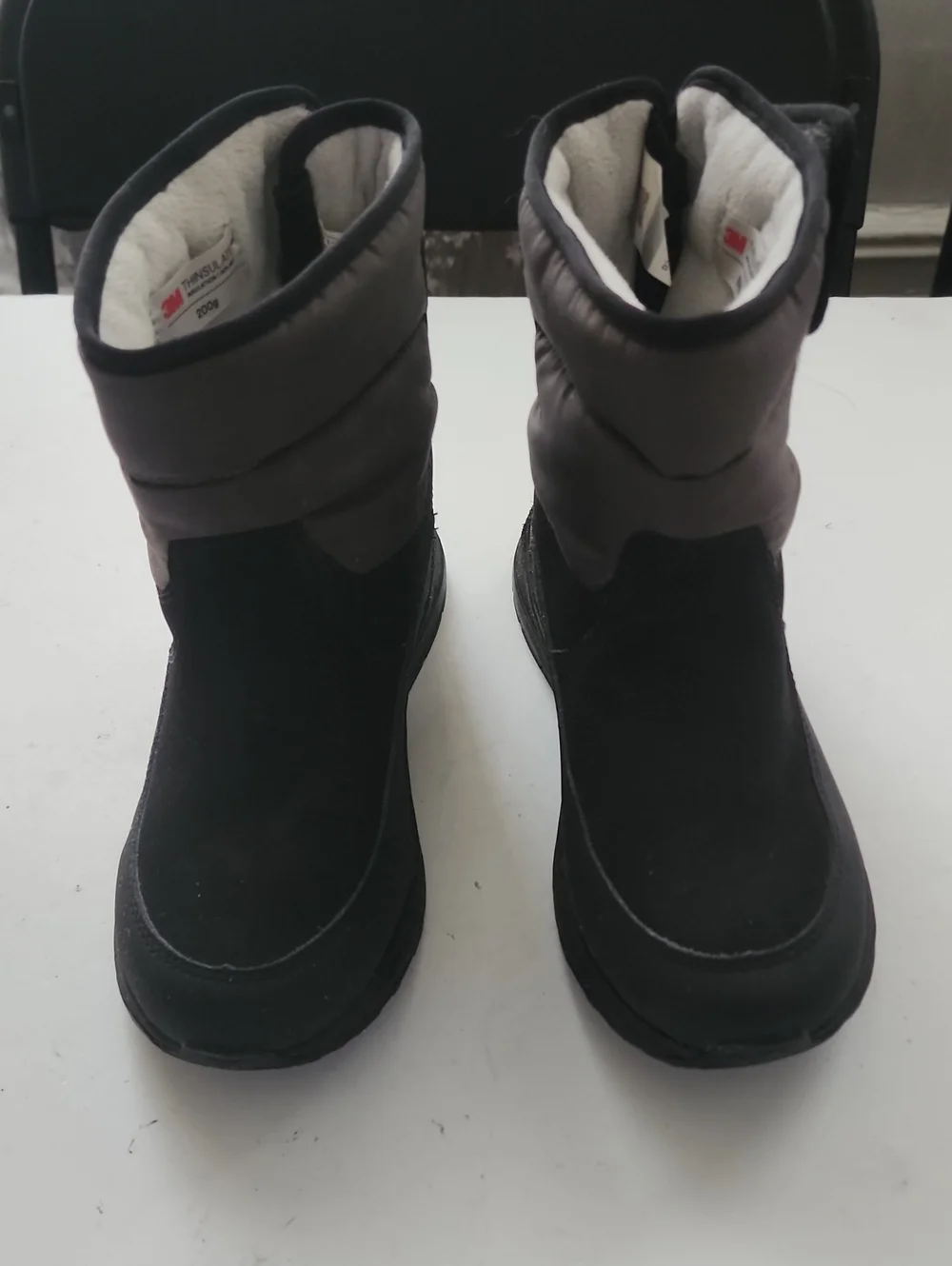 UGG Kids Black and Gray Insulated Snow Boots.  In Excellent Condition